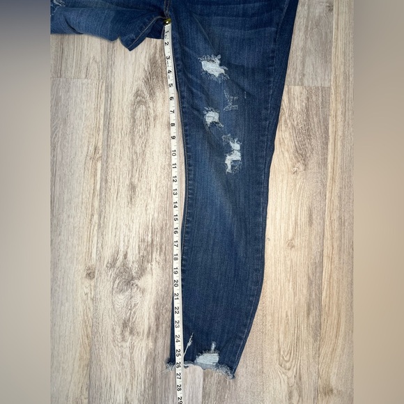 Judy Blue Skinny Fit‎ Jeans Women's  High Rise Distressed Ankle Denim 15/32 - Picture 9 of 12